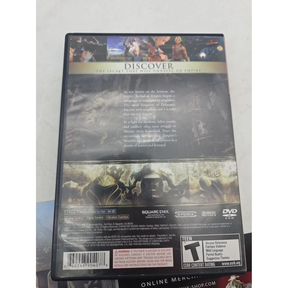 Final Fantasy XII (Sony PlayStation 2, PS2) Complete CIB Tested